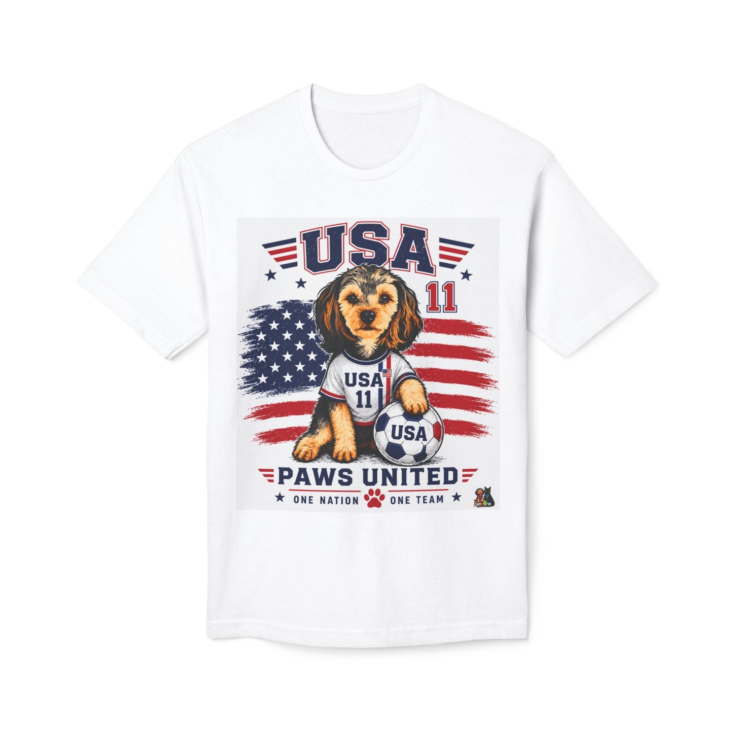 USA Paws United Dog Soccer T-Shirt