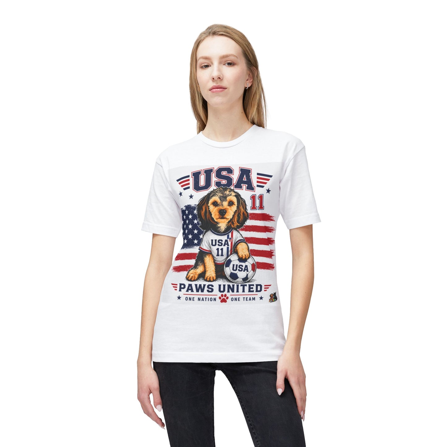 USA Paws United Dog Soccer T-Shirt