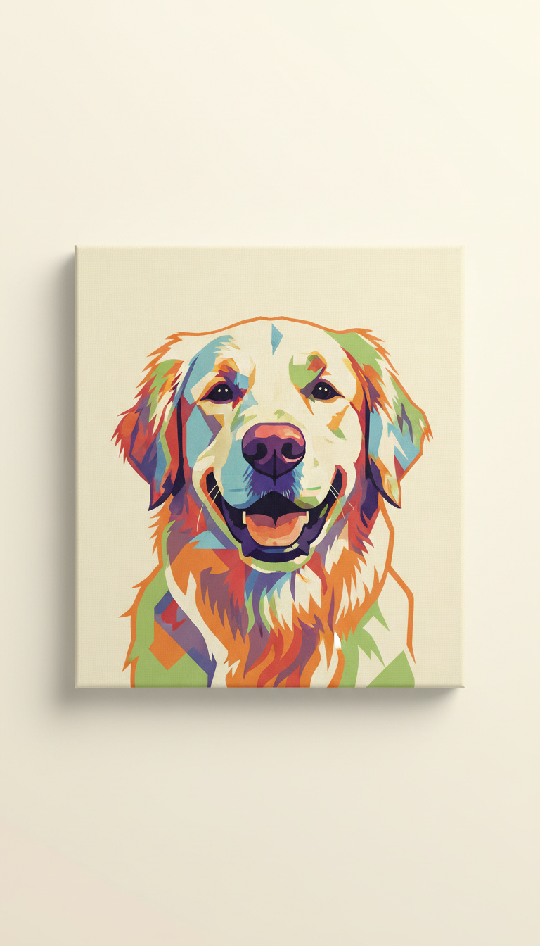 Pop Art Pet Print on Canvas